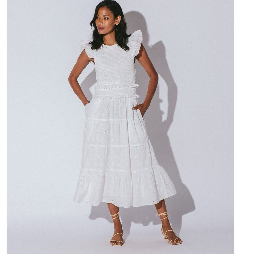 Emmy Midi Dress | White